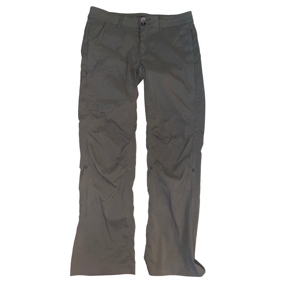 Prana Halle convertible hiking pants slate green women's size  10 - Picture 4 of 6